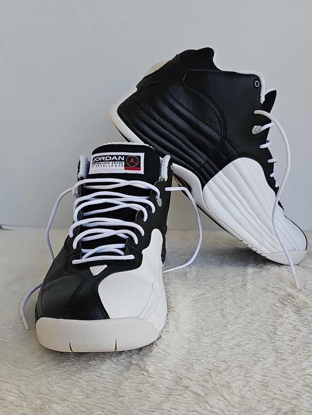 VNFS Nike Air Jordan Jumpman Team 1 Black White Red 644938-002 Size 9.5 OG Box - Picture 9 of 16